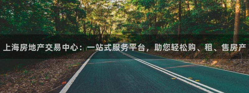 摩登7直属招商：上海房地产交易中心：一站式服务平台，助您轻松