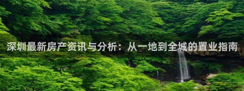 摩登7登陆：深圳最新房产资讯与分析：从一地到全城的置业指南