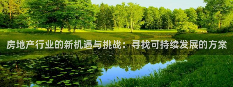 摩登平台视7O777：房地产行业的新机遇与挑战：寻找可持续发