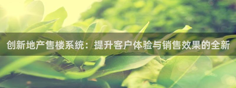 摩登7登录入口：创新地产售楼系统：提升客户体验与销售效果的全