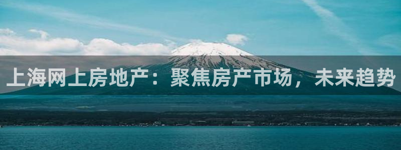 摩登7直属：上海网上房地产：聚焦房产市场，未来趋势