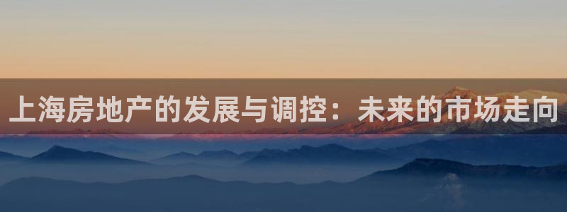 摩登7登录博333OO：上海房地产的发展与调控：未来的市场走